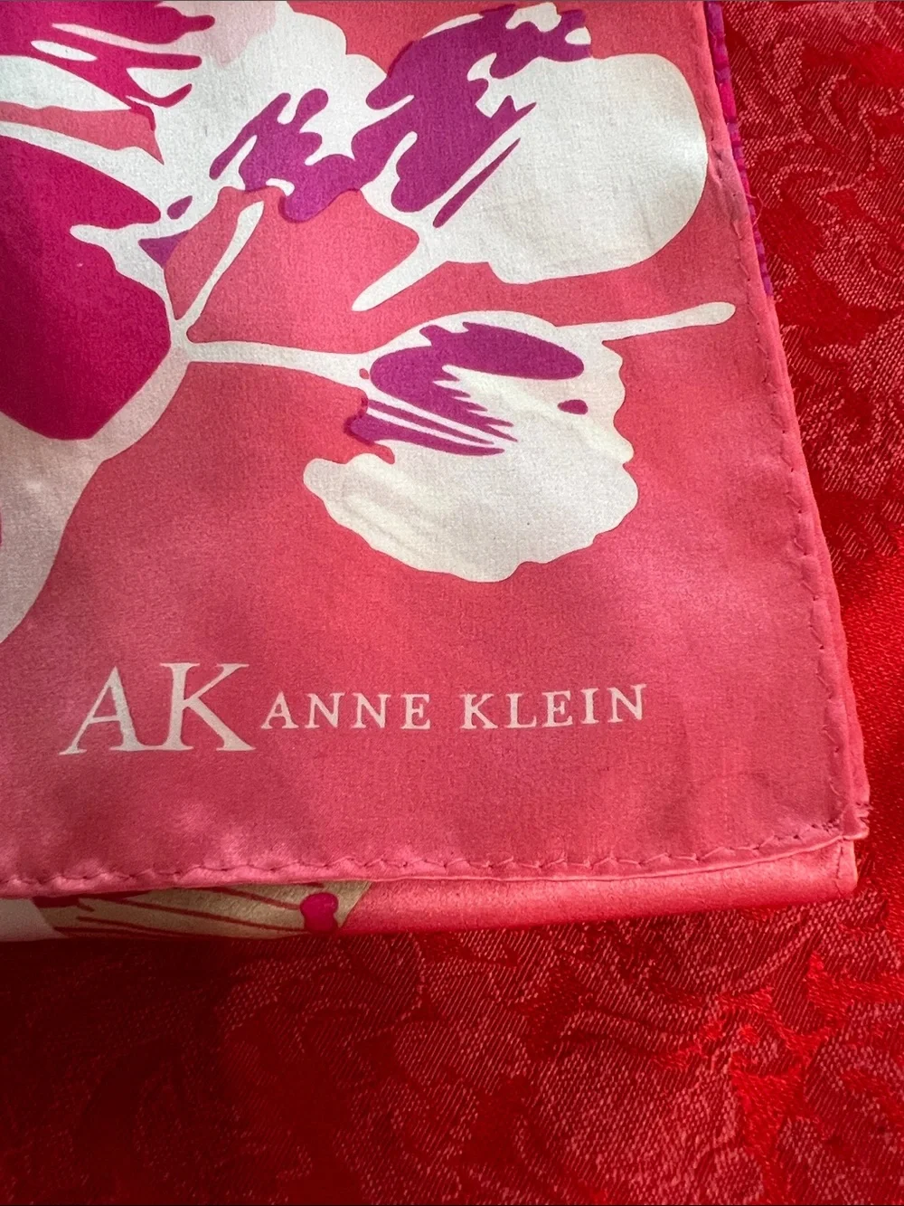 Anne Klein Pink Floral Scarf 62